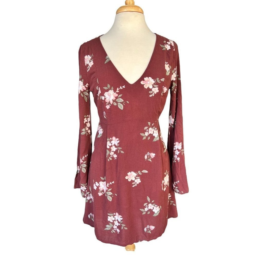 Full Tilt floral mini dress bell sleeve size‎ large